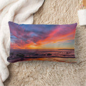 コロナド2号から太平洋上の夕日 ランバークッション (ブランケット)