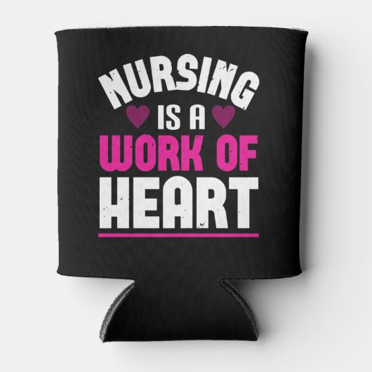 コロナナース看護はハートの仕事 缶クーラー (正面)