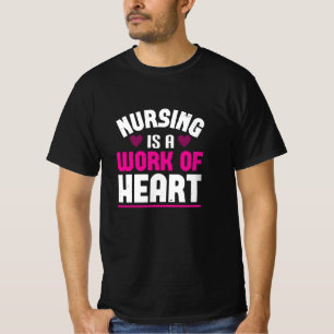 コロナナース看護はハートの仕事 Tシャツ