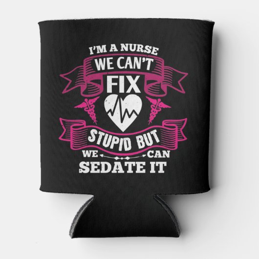 コロナナース – アメリカのナース 缶クーラー (正面)