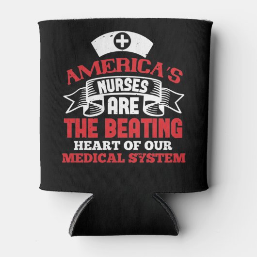 コロナナース – アメリカのナース 缶クーラー (正面)