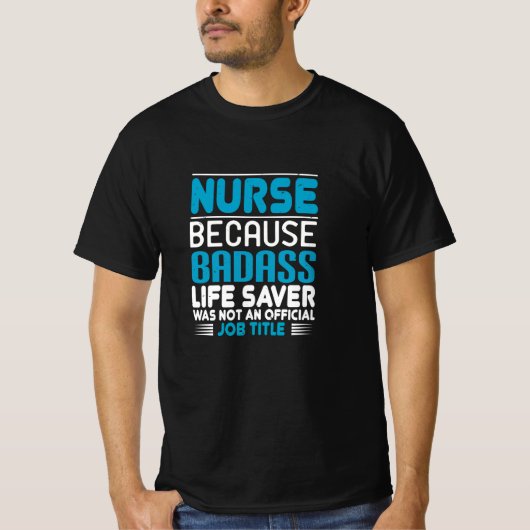 コロナナース – バッカスは仕事がないので Tシャツ (正面)