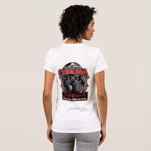 コロナ女性t tシャツ (裏面フル)