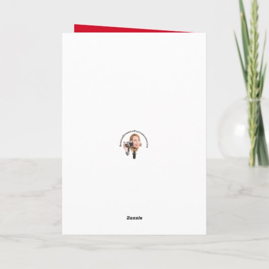 コロナ対策のマスクをしたサンタクロースからクリスマスプレゼント シーズンカード (裏面)