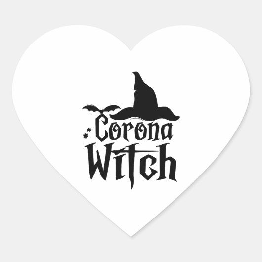 コロナ魔女ハロウィーン,面白いハロウィーン, ハートシール (正面)