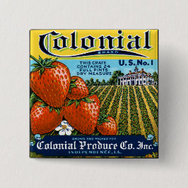 コロニアルイチゴ 缶バッジ