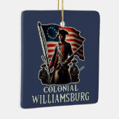コロニアルウィリアムズバーグコロニアルソルジャーヴィンテージ セラミックオーナメント (右)