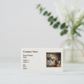 コロニアルキッチンの3ポット 名刺 (スタンド正面)