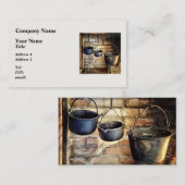 コロニアルキッチンの3ポット 名刺 (正面/裏面)