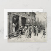 コロニアルタイムズ紙のクリスマスイブ シーズンポストカード (正面/裏面)