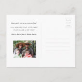 コロニアルドアイラストレーション移動はがき 案内ポストカード (裏面)