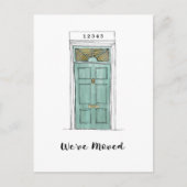 コロニアルドアイラストレーション移動はがき 案内ポストカード (正面)