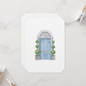 コロニアルドアフラットグリーティングカード カード (正面/裏面インサイチュ)