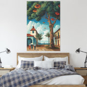 コロニアルプラザシービュー キャンバスプリント (インサイチュ (寝室))