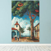 コロニアルプラザシービュー キャンバスプリント (インサイチュ (ウッドフロア))