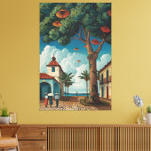 コロニアルプラザシービュー キャンバスプリント (インサイチュ (リビング))