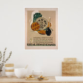 コロニアルペンシルベニア1940 WPA ポスター (キッチン)