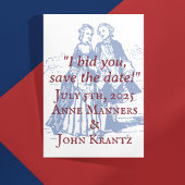 コロニアル救アメリカのカップル ポストカード