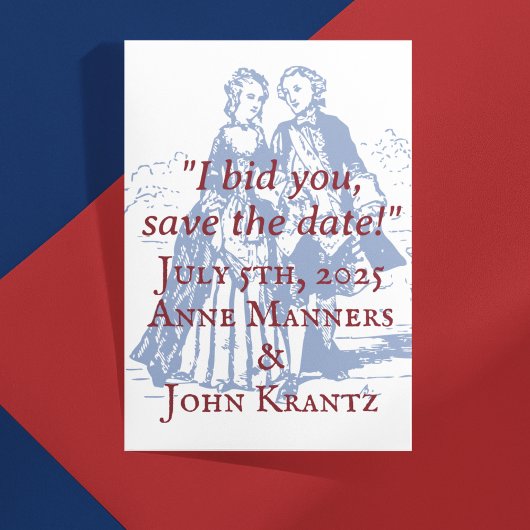 コロニアル救アメリカのカップル ポストカード