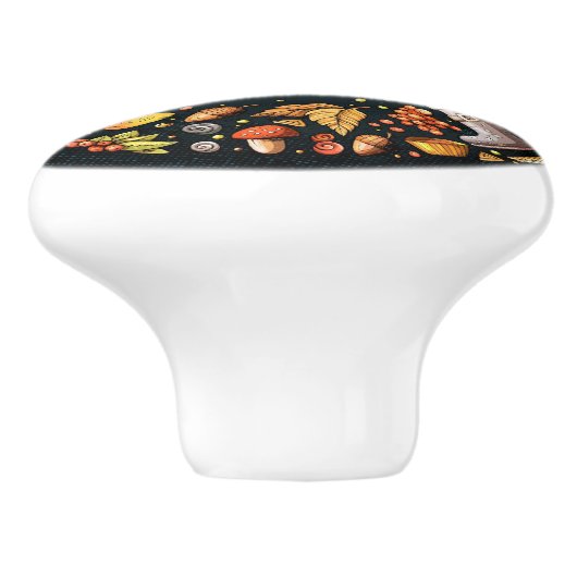 コロニアル素朴デコーの引き出し/キャビネットノブ セラミックノブ (側面)