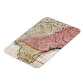 コロニアル・アメリカの地図, 1733 マグネット (左側)