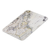 コロニアル・アメリカ：マップ， c1770 マグネット (左側)