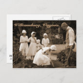 コロニアル・ウィリアムズバーグで種を植える ポストカード (正面/裏面)