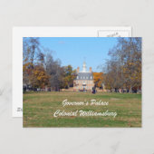 コロニアル・ウィリアムズバーグ州知事宮殿 ポストカード (正面/裏面)