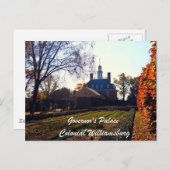 コロニアル・ウィリアムズバーグ州知事宮殿 ポストカード (正面/裏面)