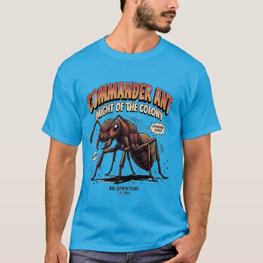 コロニーの力のコマンダーアント グラフィック Tシャツ (正面)