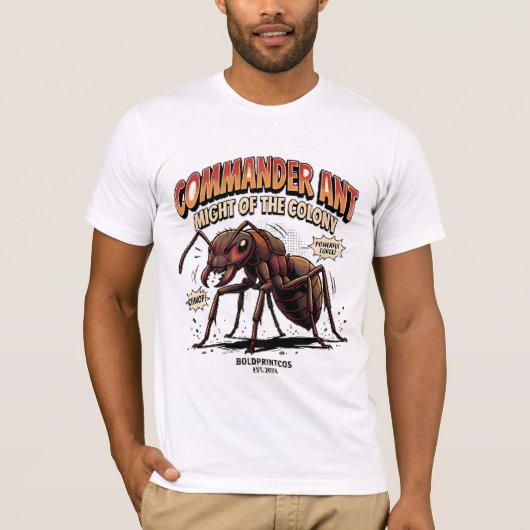 コロニーの力のコマンダーアント グラフィック Tシャツ (正面)