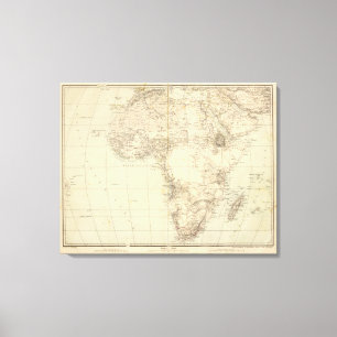 コロニーを示すアフリカの地図書の地図 キャンバスプリント