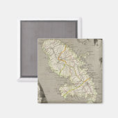 コロニーフランスのマルティニケ マグネット (正面/裏面)