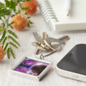 コロニー宇宙船 キーホルダー (側面)