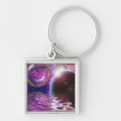 コロニー宇宙船 キーホルダー (正面)