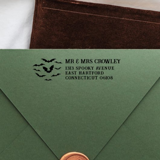 コロニー・オブ・こうもりハロウィーン差出人住所 セルフインキングスタンプ