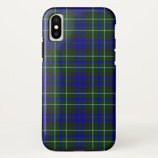 コロネイ島のマクニエタータンチェックブルー・グリーン・プレイド Case-Mate iPhoneケース (裏面)