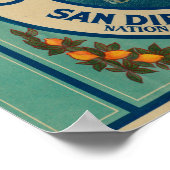 コロネットレモンラベルチュラビスタ(カリフォルニア州) ポスター (角)