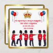 コロネーションお祝いランチ招待状 招待状 (正面/裏面)