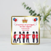 コロネーションお祝いランチ招待状 招待状 (スタンド正面)