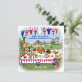 コロネーションお祝いランチ招待状 招待状 (スタンド正面)