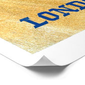 コロネーションイングランドヴィンテージ旅行ポスター復元 ポスター (角)