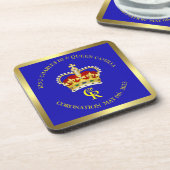 コロネーションキングチャールズ&クイーンカミラ記念品 コースター (左側)