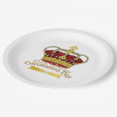 コロネーションデイクラウン紙プレート ペーパープレート (アングル)