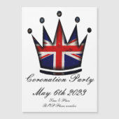 コロネーションパーティの招待状 マグネット招待状 (正面)