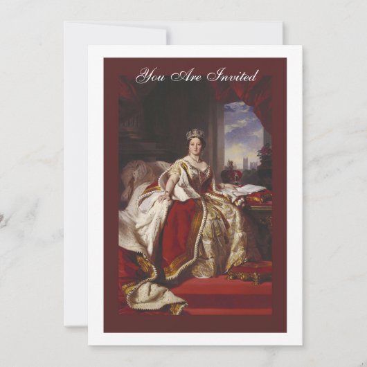 コロネーションポートレートオブビクトリア女王 招待状 (正面)