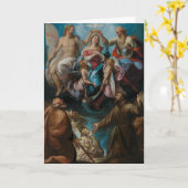 コロネーションヴァージンメアリーセントジョセフフランシス カード (黄色い花)