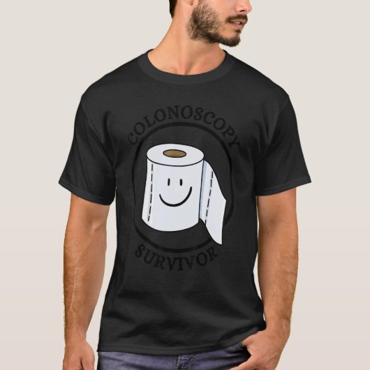 コロノスコピ生き延びー生存者 Tシャツ (正面)