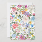 コロフルフローラアーチフレーム50誕生日 招待状 (裏面)