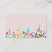 コロフルワイルドフラワーウォーターカラーガーデンパーティー エンクロージャーカード (裏面)